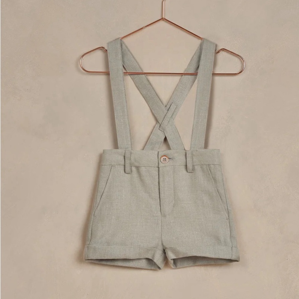 SUSPENDER SHORT || SAGE